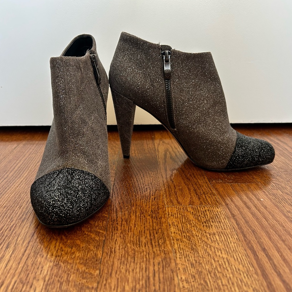 Vince Camuto Heeled Boots with Glittery Toe Caps - Picture 3 of 12